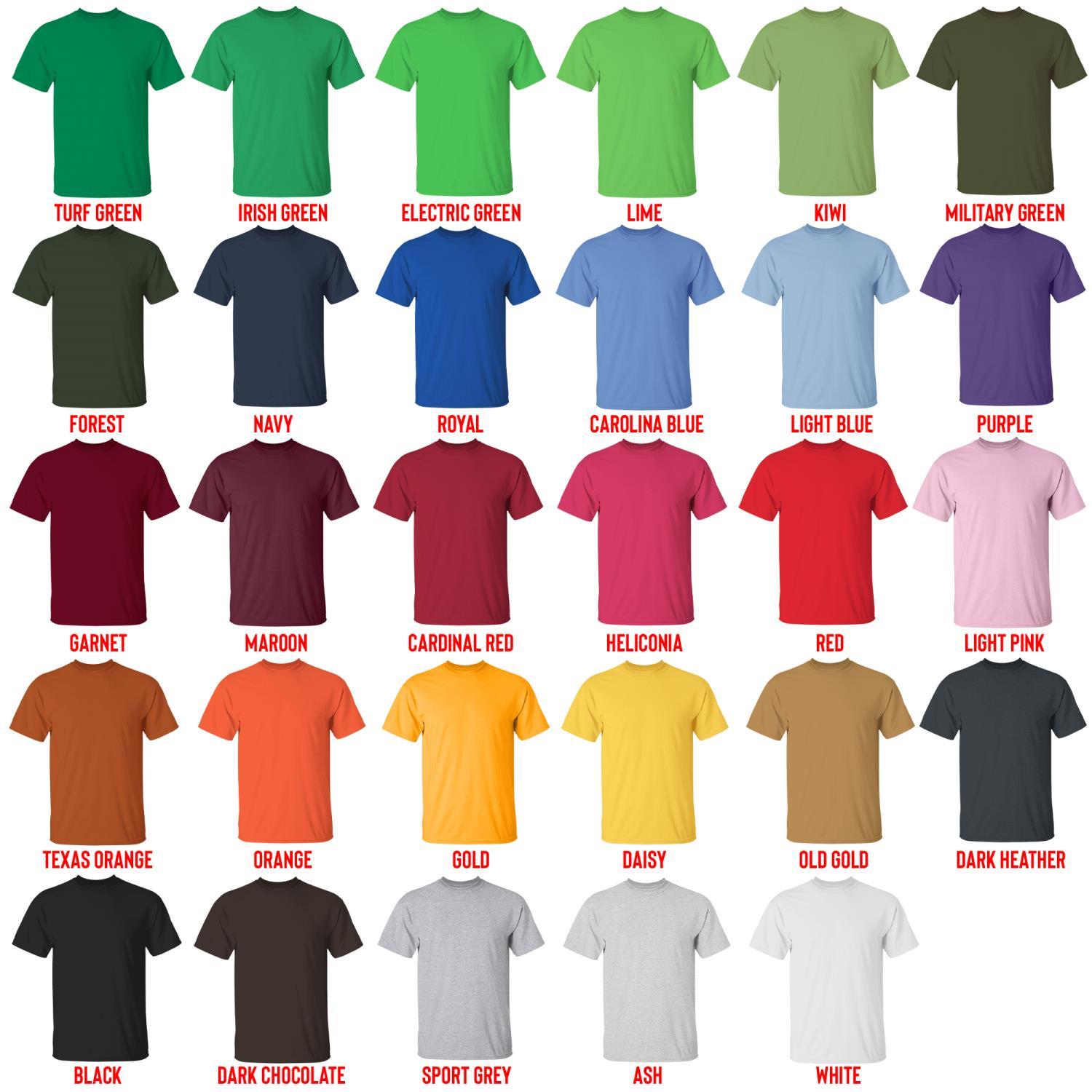 t shirt color chart - Shadowhunters Store