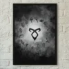Shadowhunters Black White Wall Art