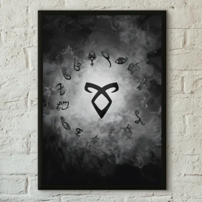 Shadowhunters Black White Wall Art
