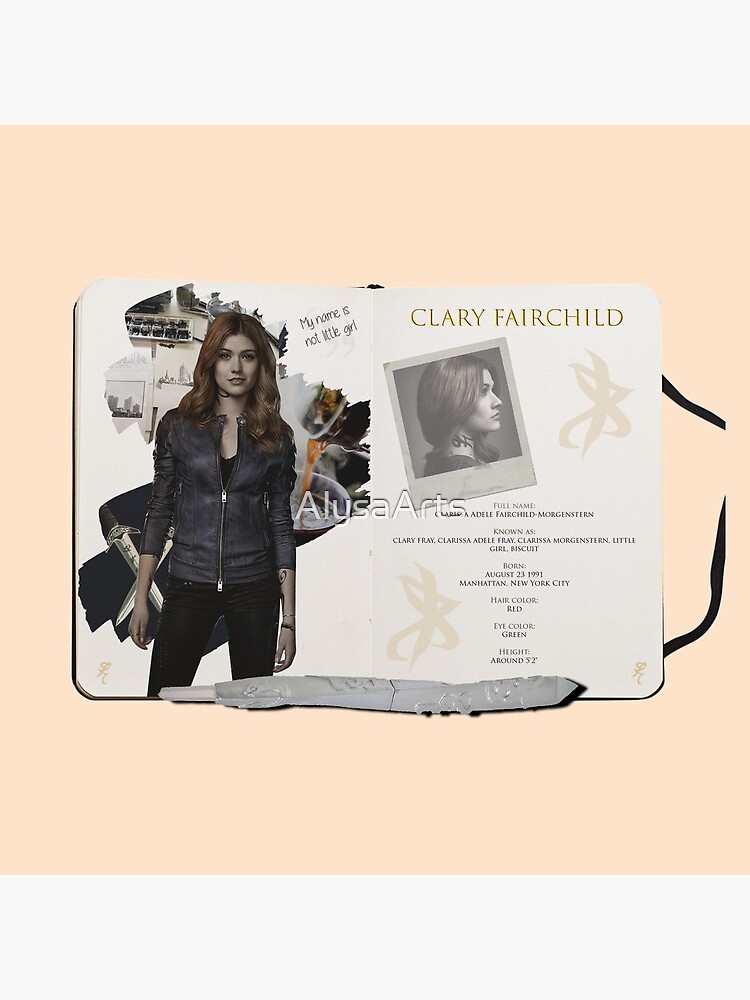 Clary Fray Sketchbook Pages Throw Pillow - Image 2