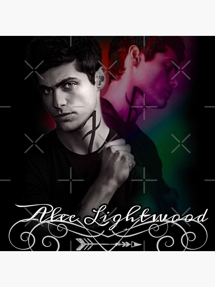 Alec Lightwood Rainbow Shadow Throw Pillow - Image 2