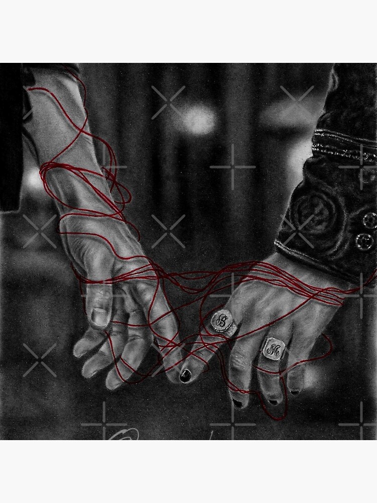 Red Thread Of Fate Malec Throw Pillow - Image 2