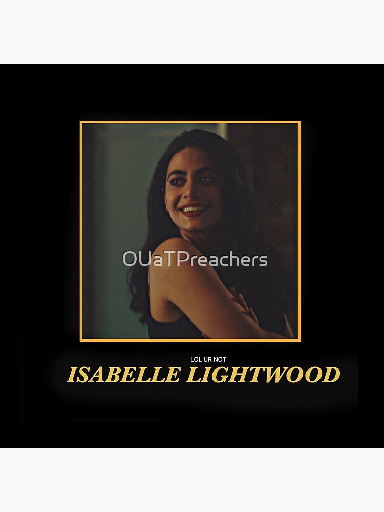 Lol Ur Not Isabelle Lightwood Throw Pillow - Image 2