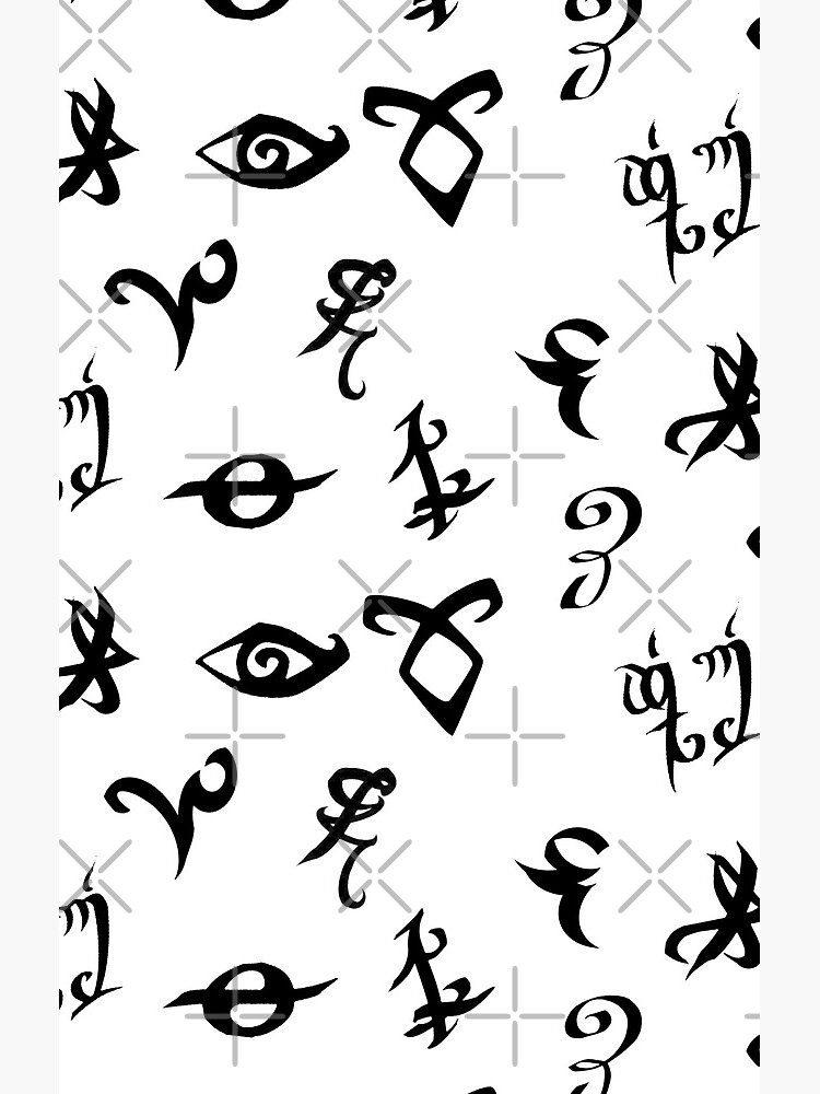 Shadowhunter Runes Shower Curtain - Image 2