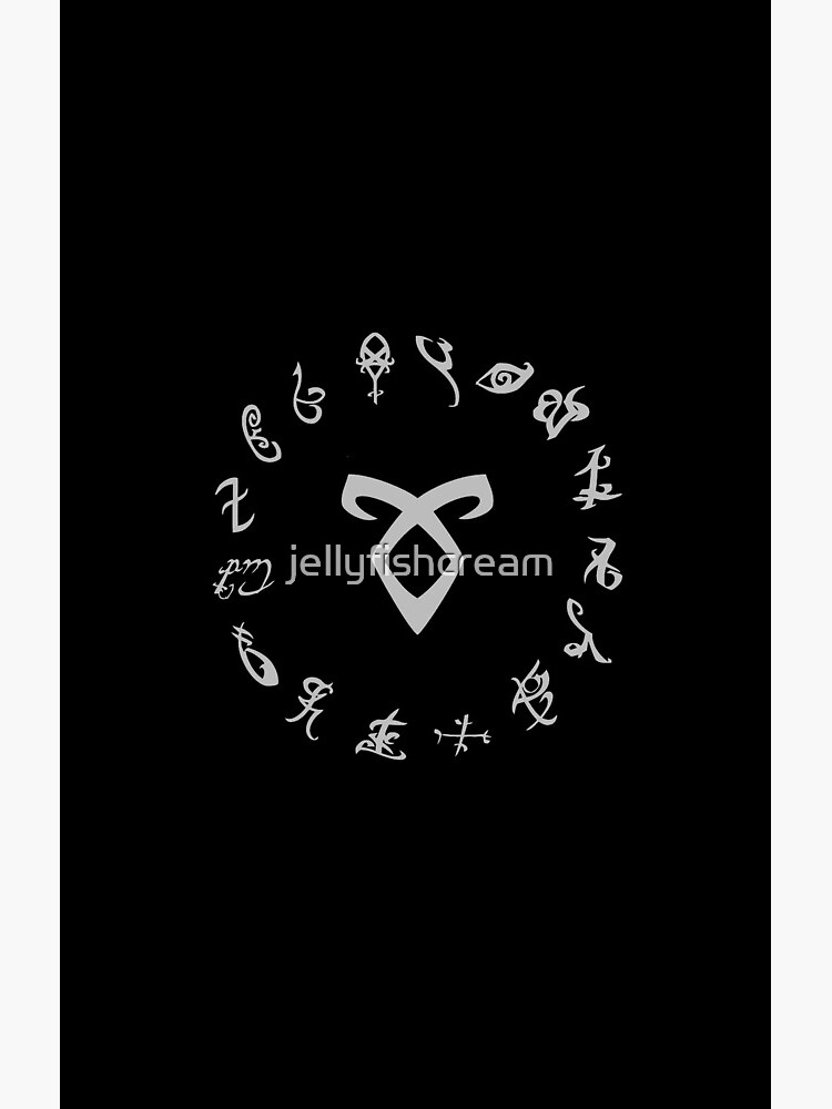 All Runes Symbol Shadowhunters Shower Curtain - Image 2