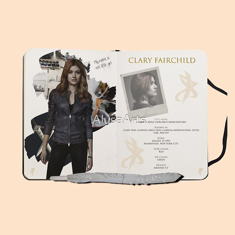 Clary Fray Sketchbook Pages Tote Bag - Image 2