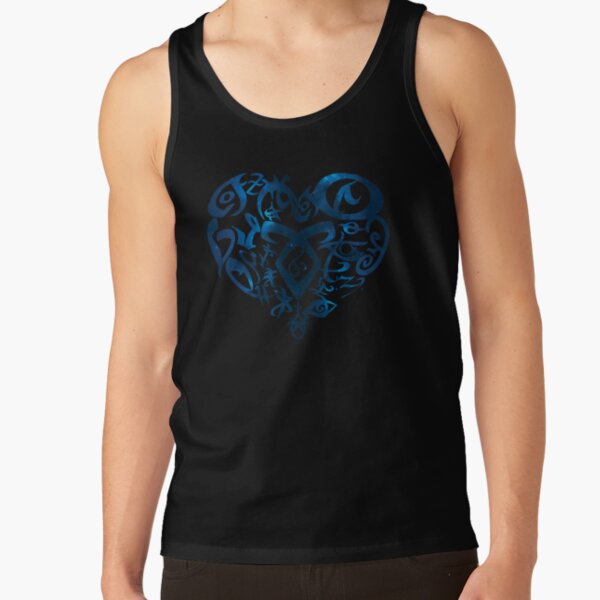 Shadowhunters Rune Rune Heart Blue Tank Top - Image 2
