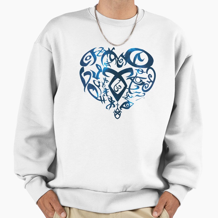 Shadowhunters Rune Rune Heart Blue Sweatshirt