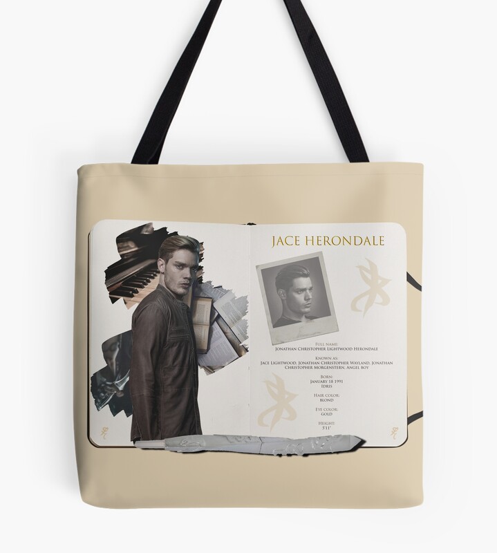 Jace Herondale Sketchbook Pages Tote Bag