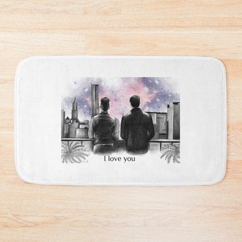 I Love You Malec Shadowhunters Bath Mat