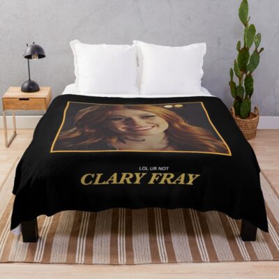 Lol Ur Not Clary Fray Throw Blanket