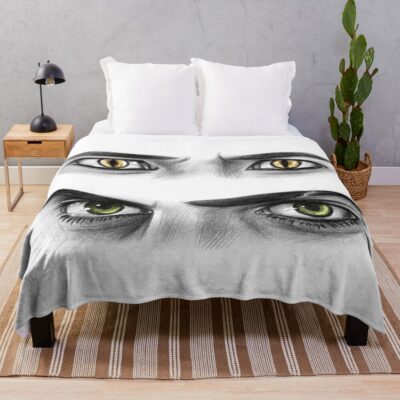 Malec Eyes Shadowhunters Throw Blanket