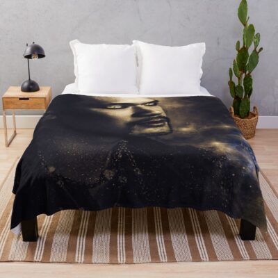 Magnus Bane Gold Throw Blanket