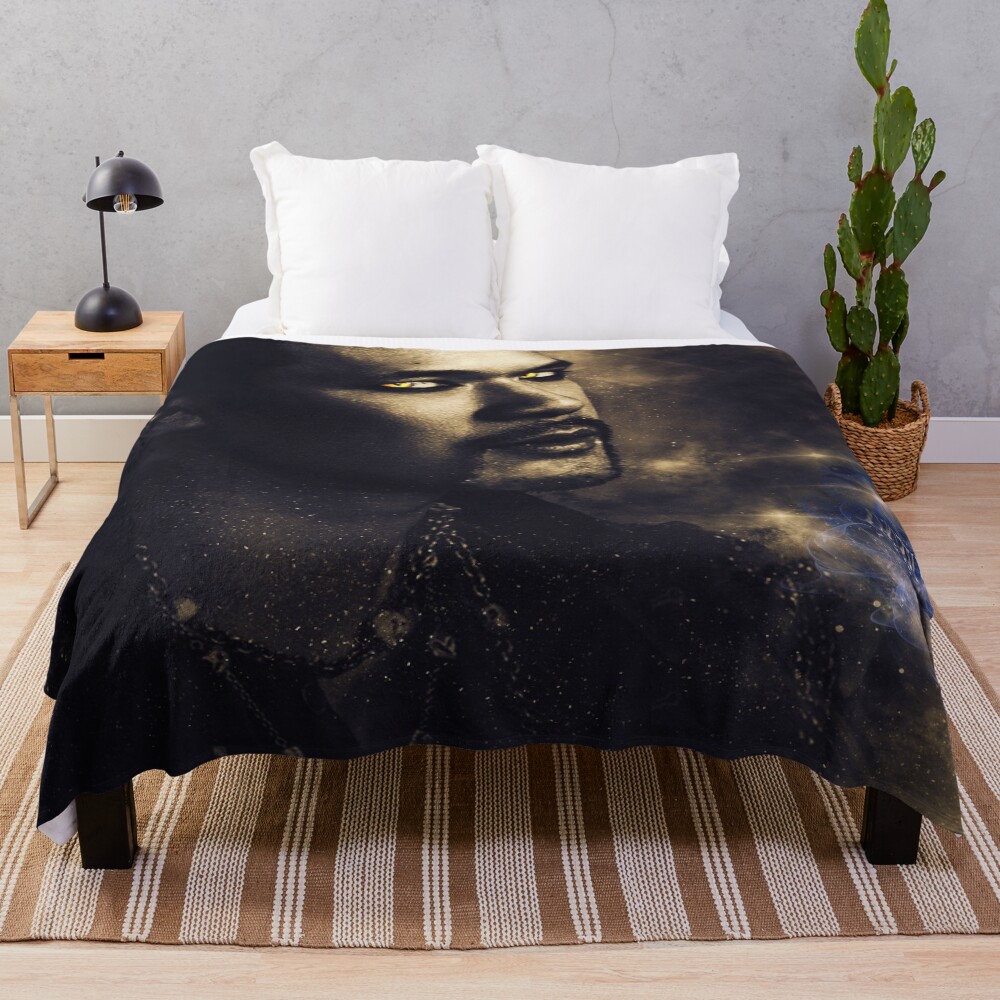 Magnus Bane Gold Throw Blanket
