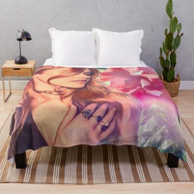 Clary Floral Throw Blanket