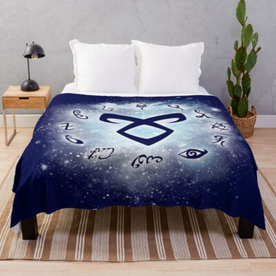 The Shadow Runes Throw Blanket
