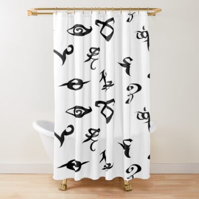 Shadowhunter Runes Shower Curtain
