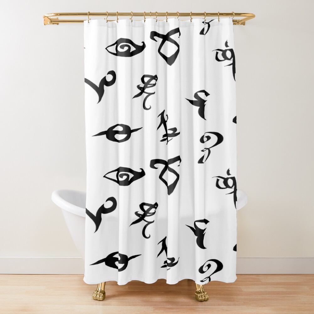 Shadowhunter Runes Shower Curtain