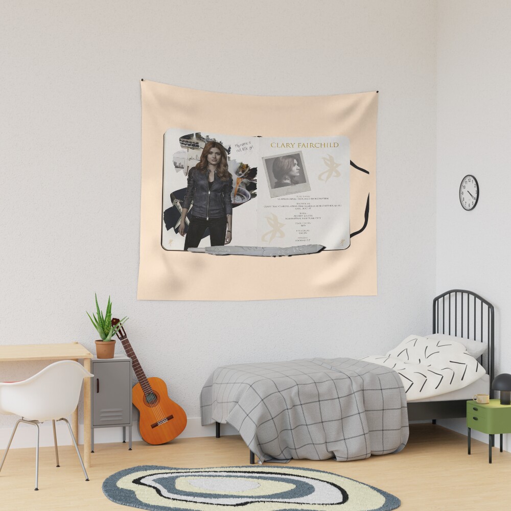 Clary Fray Sketchbook Pages Tapestry