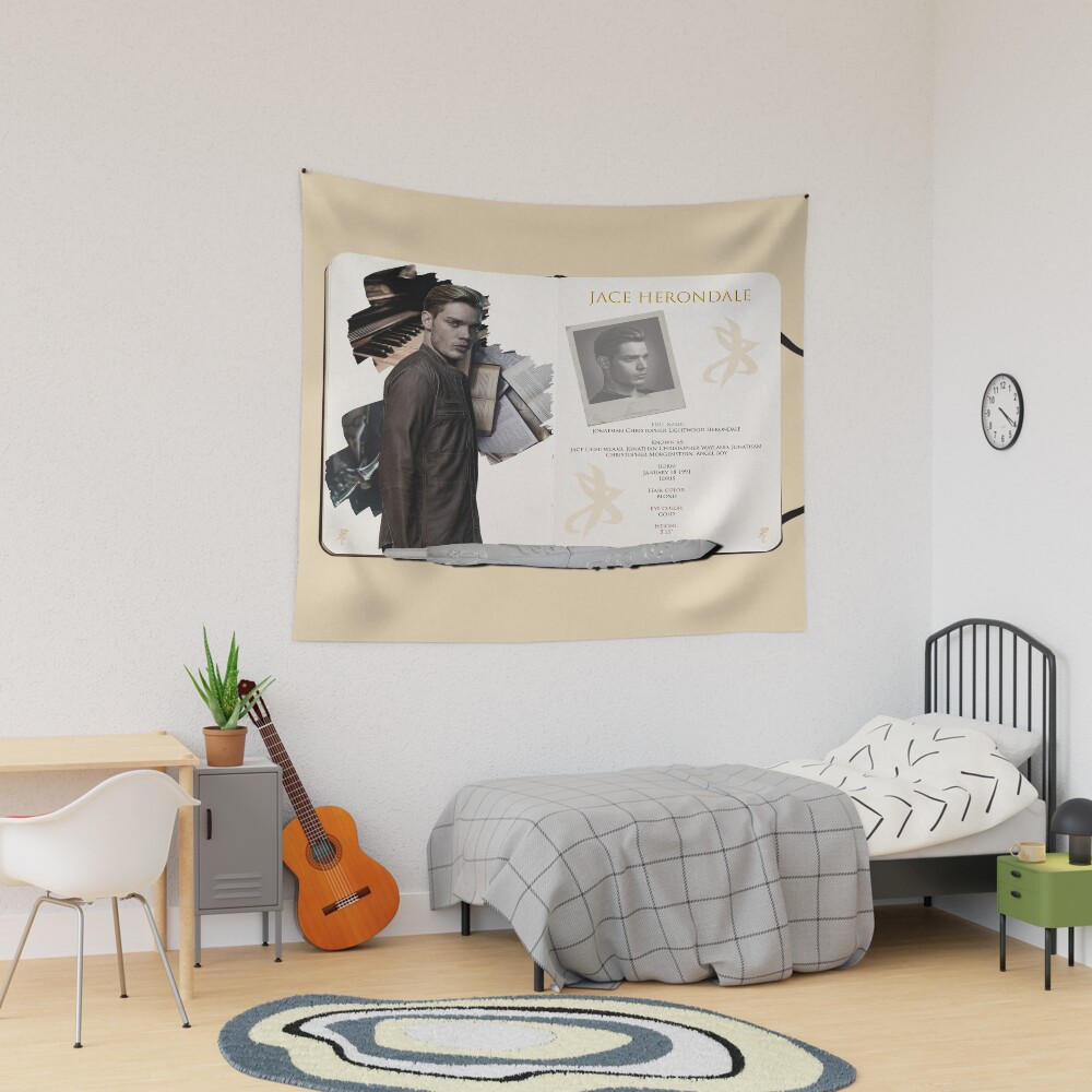 Jace Herondale Sketchbook Pages Tapestry