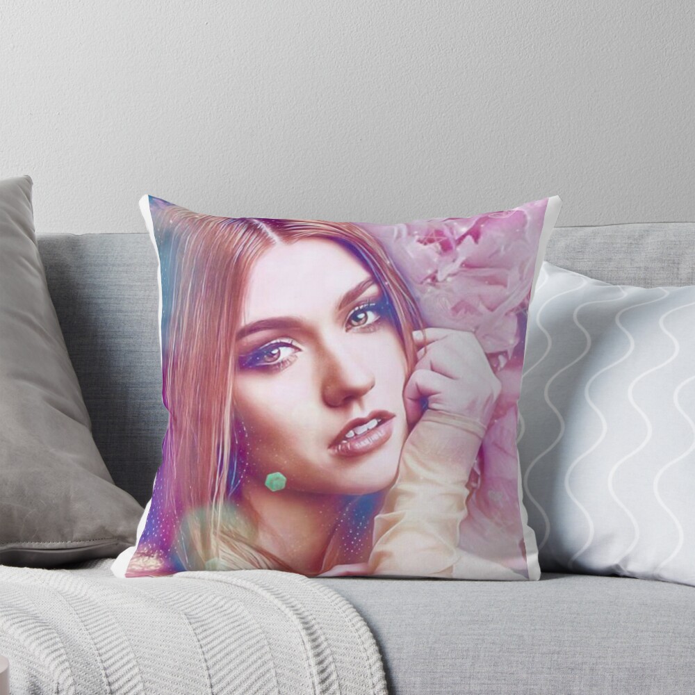 Clary Rose Throw Pillow