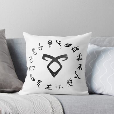 Shadowhunter Runes Throw Pillow