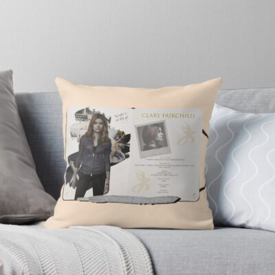 Clary Fray Sketchbook Pages Throw Pillow