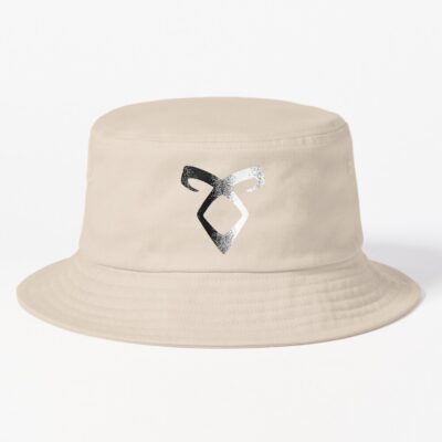 Black And White Angelic Rune Bucket Hat